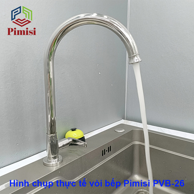 Hình chụp thực tế vòi rửa chén Pimisi PVB-26