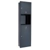 Hộp giấy kèm thùng rác âm tường màu đen Inox 304 Miken MKG-RAK90512BL