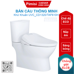 Bàn cầu thông minh CAESAR CD1320/TAF610H tự động đóng mở nắp