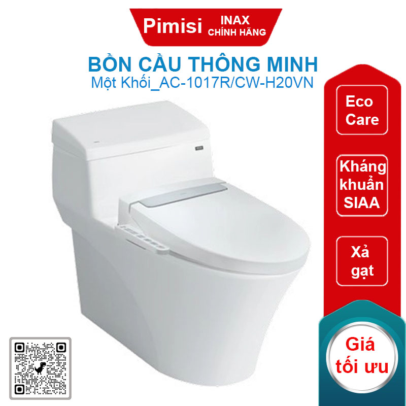 Bồn cầu nắp điện tử Inax AC-1017R/CW-H20VN Kháng Khuẩn