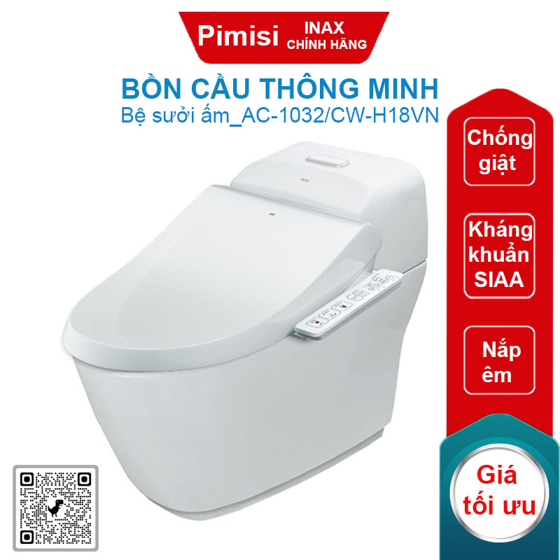 Bồn cầu nắp điện tử Inax AC-1032/CW-H18VN