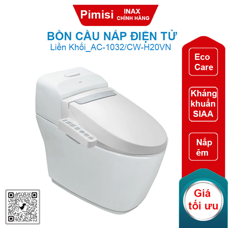 Bồn cầu nắp điện tử Inax AC-1032/CW-H20VN kháng khuẩn