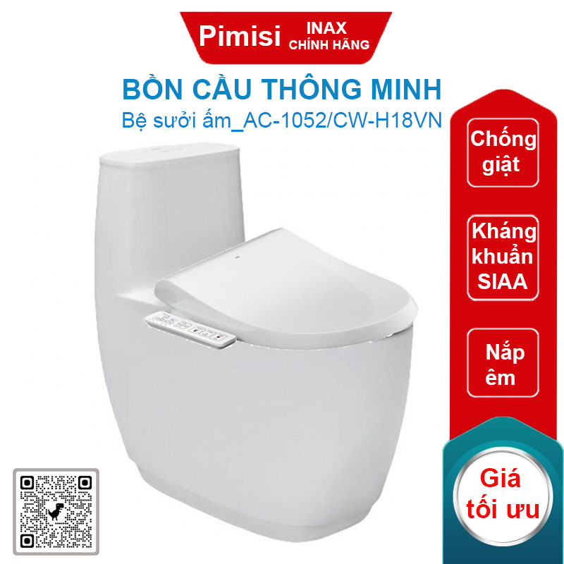 Bồn cầu nắp điện tử Inax AC-1052/CW-H18VN