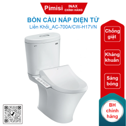 Bồn cầu nắp điện tử Inax AC-700A/CW-H17VN phun rửa tự động