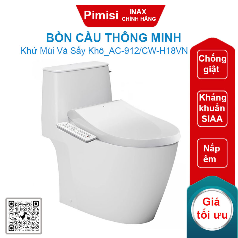 Bồn cầu nắp điện tử Inax AC-912/CW-H18VN