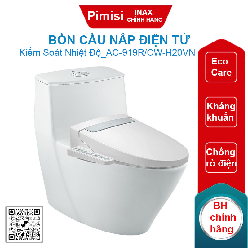 Bồn cầu nắp điện tử Inax AC-919R/CW-H20VN chống rò rỉ điện