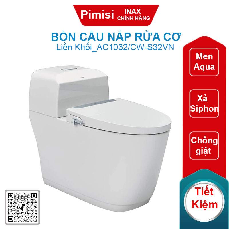 Bồn cầu nắp rửa cơ Inax AC-1032/CW-S32VN