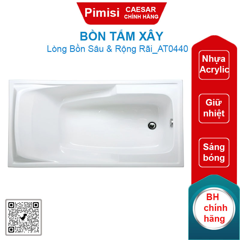 Bồn tắm xây Caesar AT0440 dài 1.4M