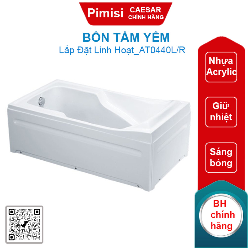 Bồn tắm yếm Caesar AT0440L/R 1.4M