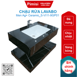 Chậu rửa lavabo Viglacera S-VI11-9GP01 mặt đá 2 tầng