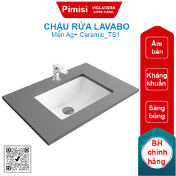 Chậu rửa lavabo Viglacera TS1 âm bàn