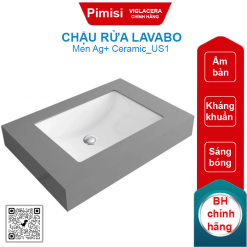 Chậu rửa lavabo Viglacera US1 âm bàn