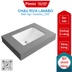 Chậu rửa lavabo Viglacera US2 âm bàn