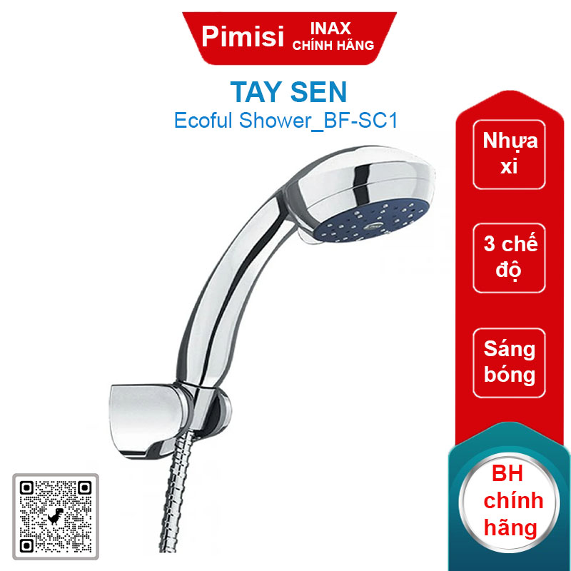 Tay sen 3 chế độ Inax BF-SC1 sáng bóng