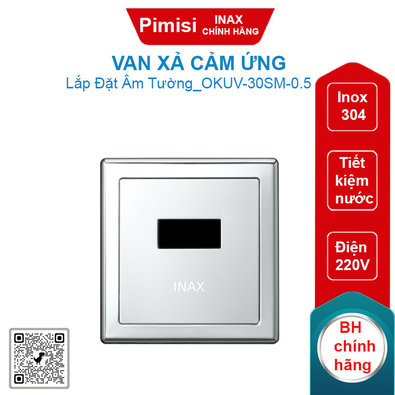 Van xả cảm ứng Inax OKUV-30SM-0.5 220V