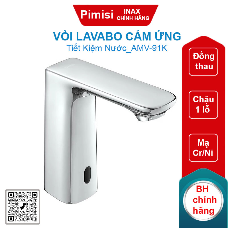Vòi lavabo cảm ứng Inax AMV-91K nóng lạnh