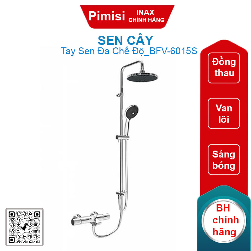 Vòi sen cây nhiệt độ Inax BFV-6015S