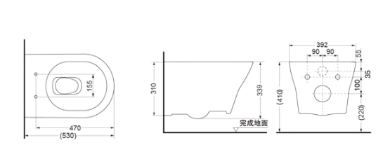 ban20ve20bon20cau20toto20cw162b Bồn cầu treo tường TOTO CW162B