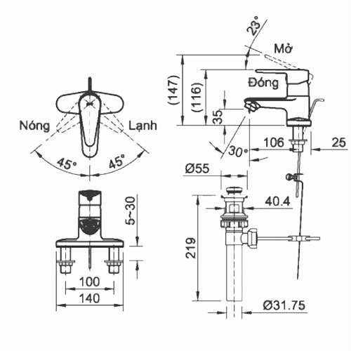 ban20ve20ky20thuat20lfv-1101sp-1 Vòi chậu lavabo nóng lạnh Inax LFV-1101SP-1