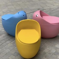 Bồn cầu 1 khối màu hồng ,Xanh, vàng, đen Muhler Ml-S1