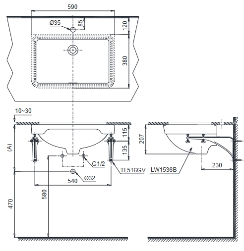 chau-lavabo-toto-lt533-ban-ve