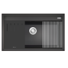 Chậu rửa bát đá Granite Sink Terra Konox 860S Black