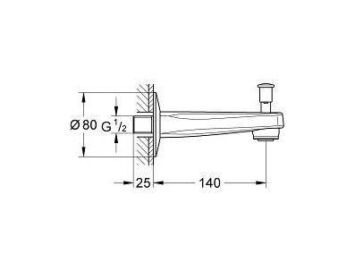 dau-xa-nuoc-grohe-13254000-bv Van khóa sen tắm góc GROHE 22006000