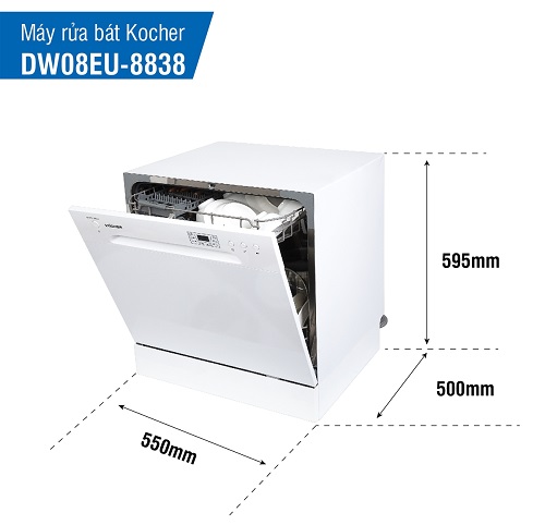 kich20thuoc20may20rua20bat20kocher20dw08eu-8838 Máy rửa bát KOCHER DW08EU-8838