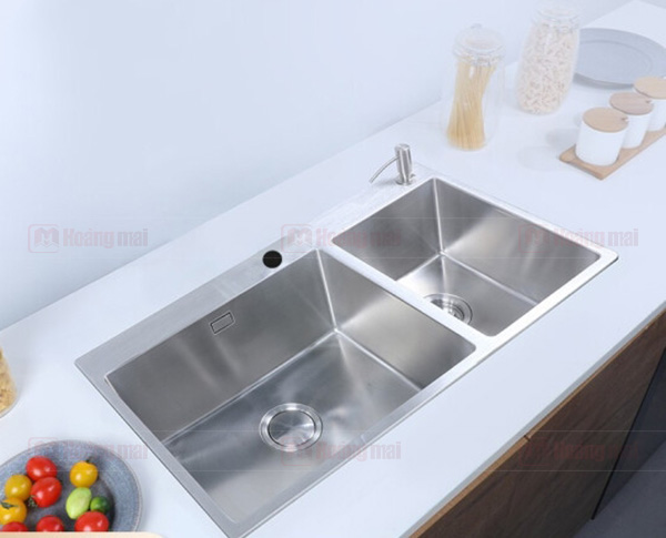 kohler-k-23846t-2hd-na-3 Chậu rửa bát 2 hố cao cấp Kohler K-23846T-2HD-NA