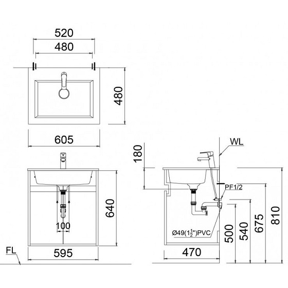 lavabo-caesar-l5017-eh05017apv-bv