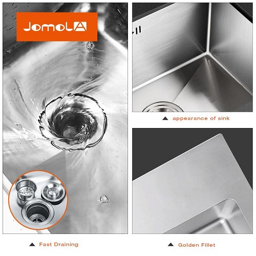 mcrb-8345-1-3 Chậu rửa bát Handmade Inox 304 Miken MKRB-8345C