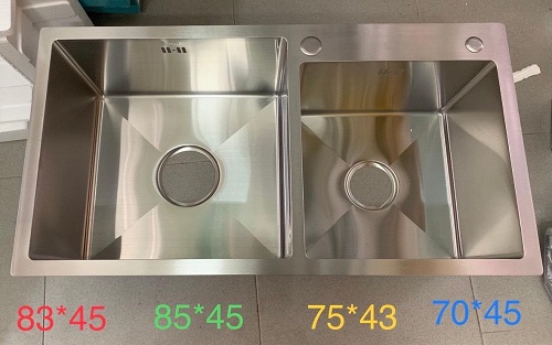 miken20mcrb-7045-2 Chậu rửa bát Handmade Inox 304 Miken MKRB-7045L