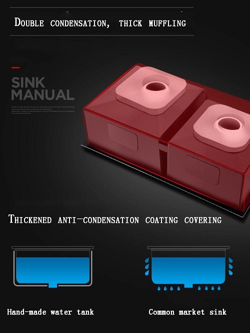 miken20mcrb-8545-2-2 Chậu rửa bát Handmade Inox 304 Miken MKRB-7543L