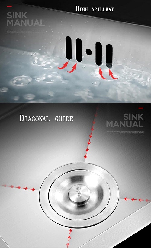 miken20mcrb-8545-4 Chậu rửa bát Handmade Inox 304 Miken MKRB-7045L