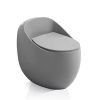 Bồn cầu trứng màu ghi xám gray Miken MKB-0892GR