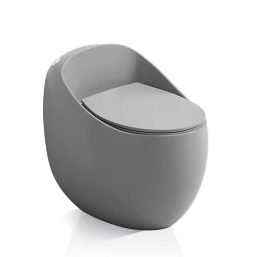 Bồn cầu trứng màu ghi xám gray Miken MKB-0892GR