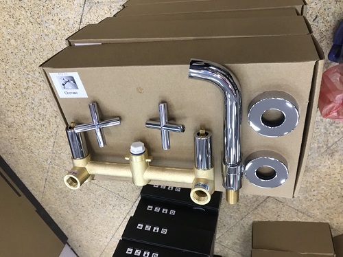 mkv-600002-2-1 Vòi chậu lavabo âm tường màu chrome Miken MKV-600002