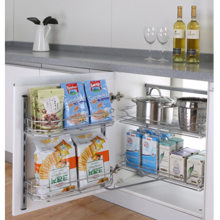 Tủ kho 2 tầng cánh mở inox 304 Grob UB304-245