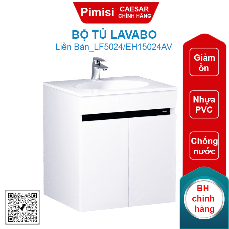 Bộ tủ lavabo Caesar LF5024/EH15024AV liền bàn