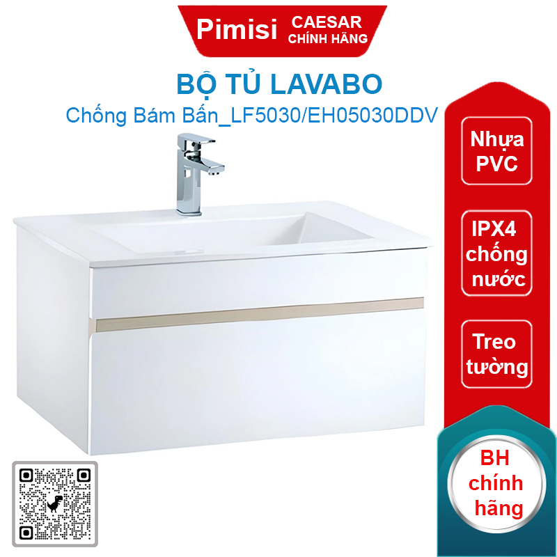 Bộ tủ lavabo Caesar LF5030/EH05030DDV liền bàn