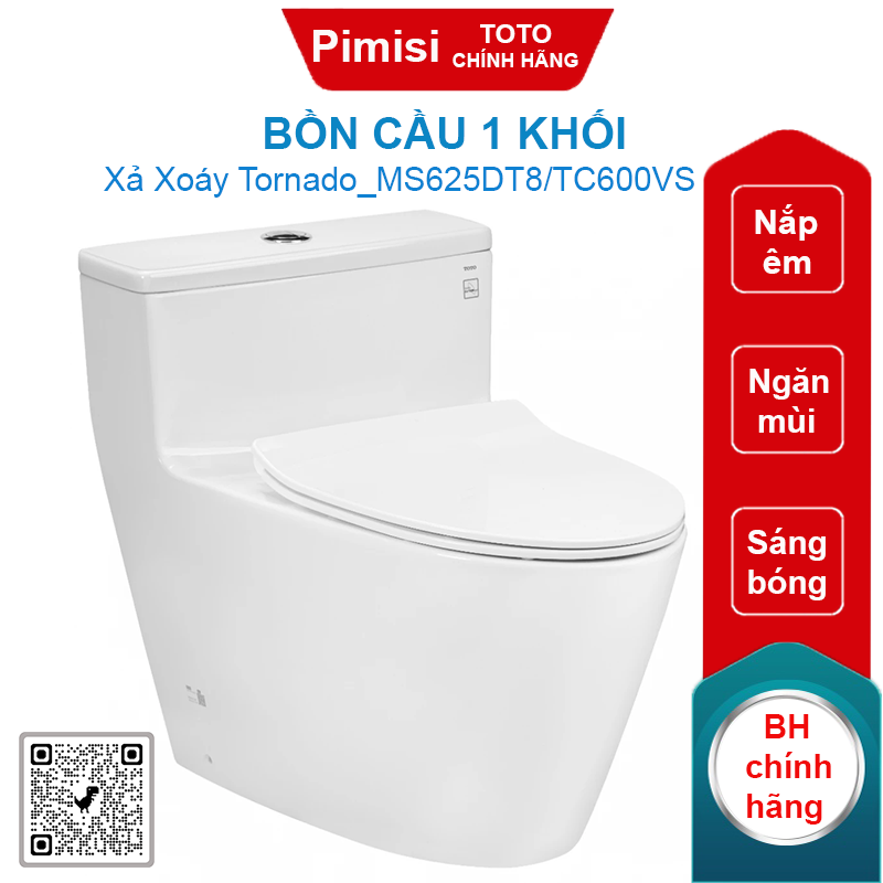 Bồn Cầu 1 Khối TOTO MS625DT8/TC600VS