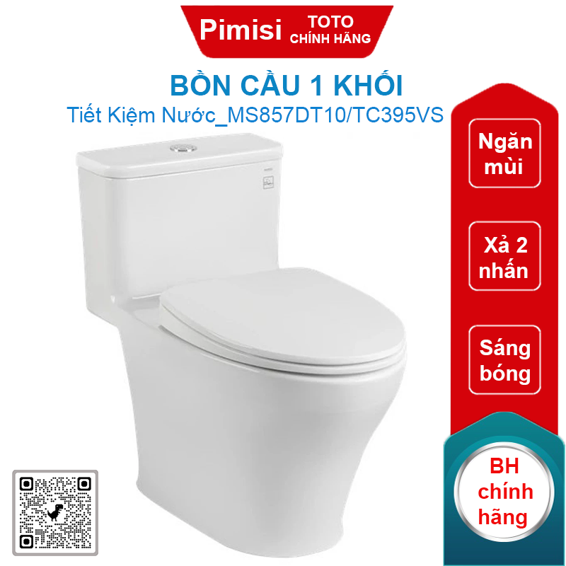 Bồn Cầu 1 Khối TOTO MS857DT10/TC395VS