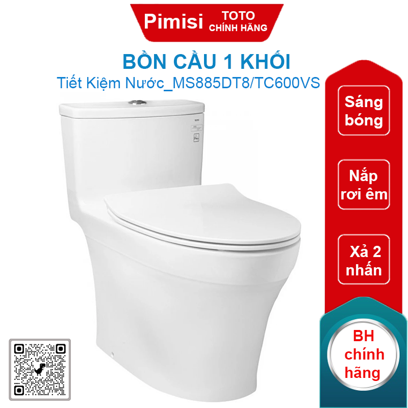 Bồn Cầu 1 Khối TOTO MS885DT8/TC600VS
