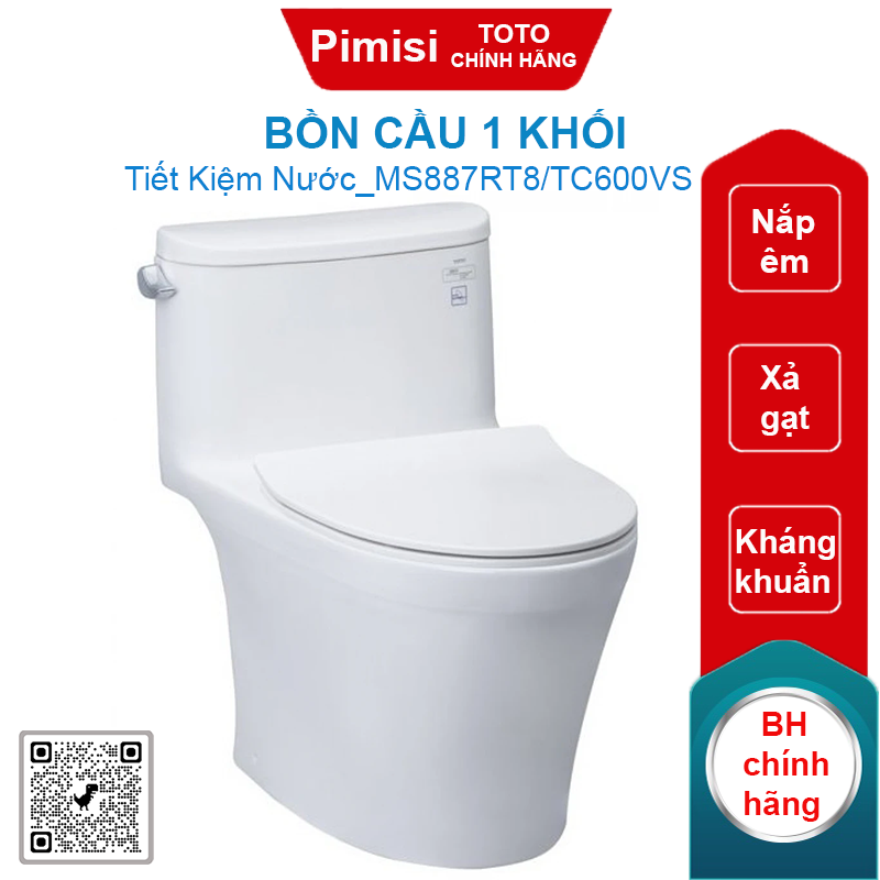 Bồn Cầu 1 Khối TOTO MS887RT8/TC600VS