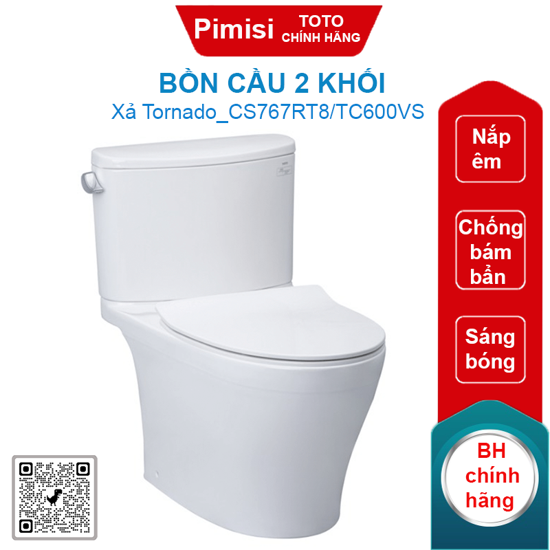 Bồn cầu 2 Khối TOTO CS767RT8/TC600VS