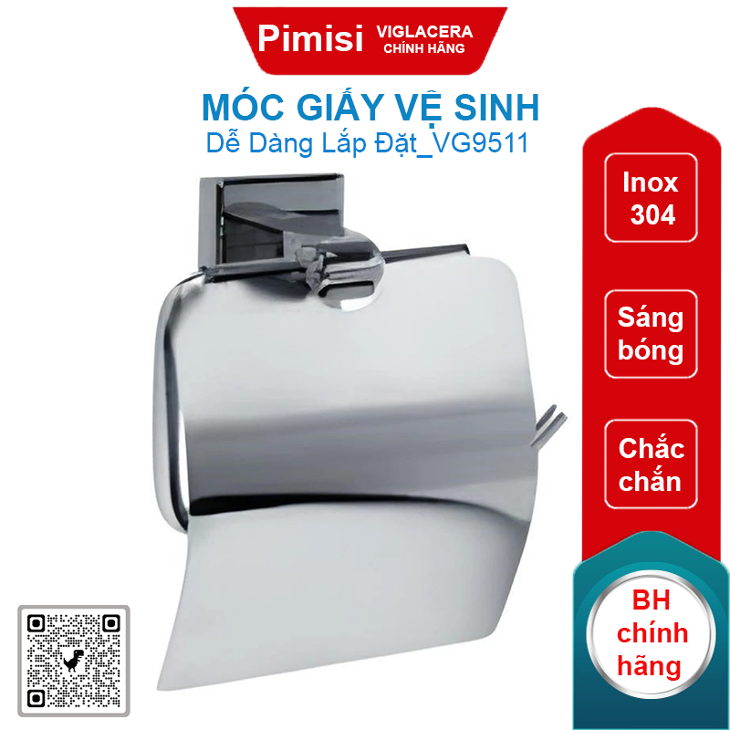 Móc giấy vệ sinh Viglacera VG9511 inox 304 sáng bóng
