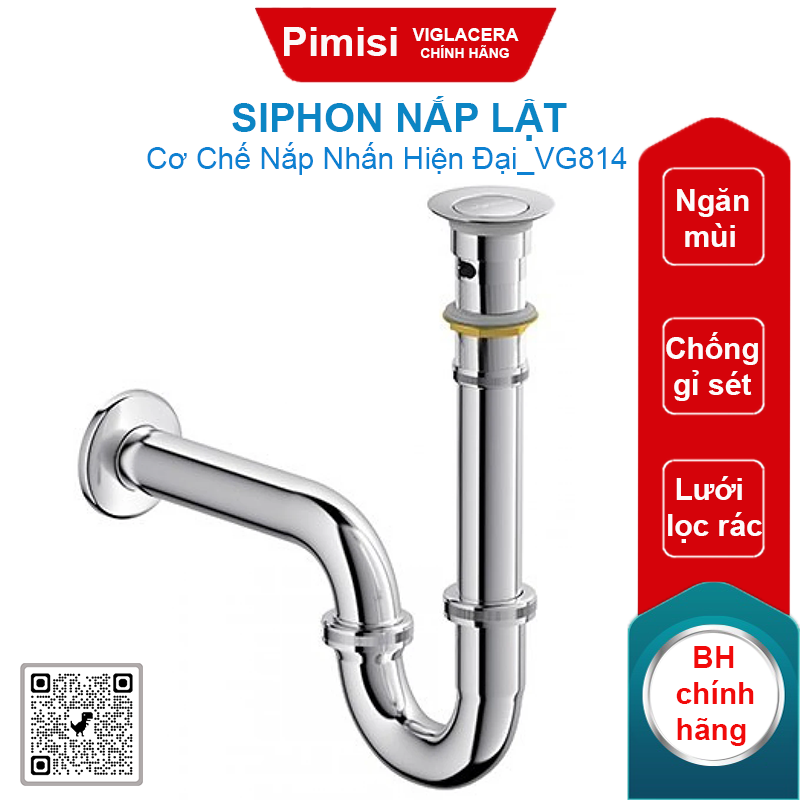 Siphon nắp lật Viglacera VG814 (VGSP4)