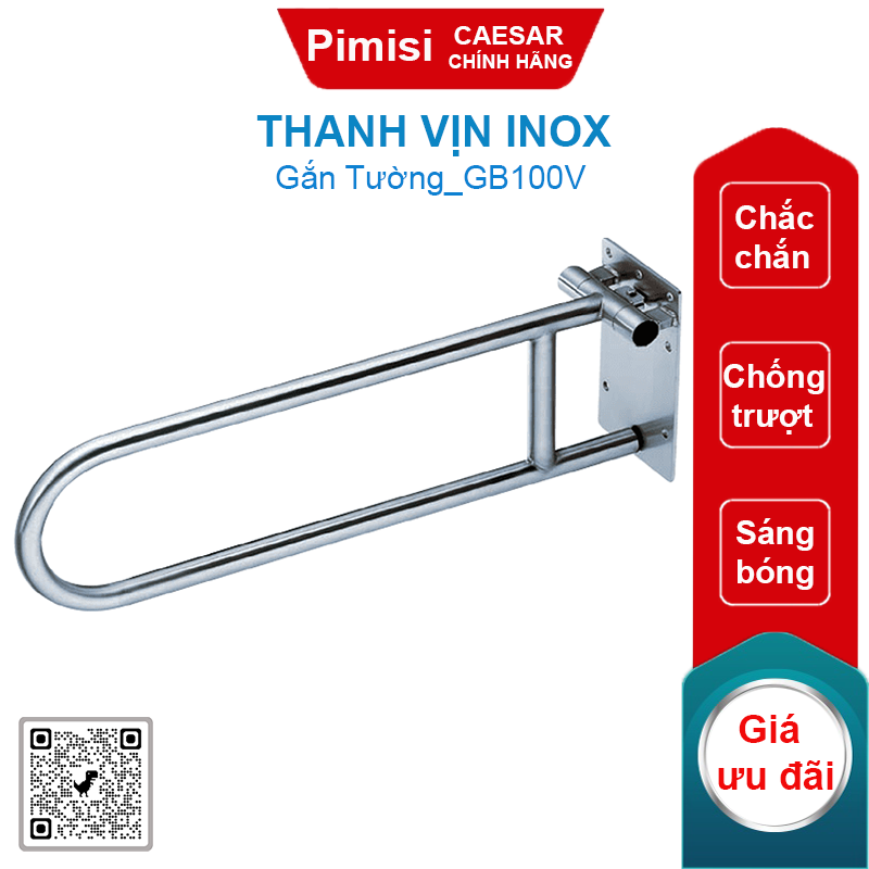 Thanh vịn Inox CAESAR GB100V inox 304