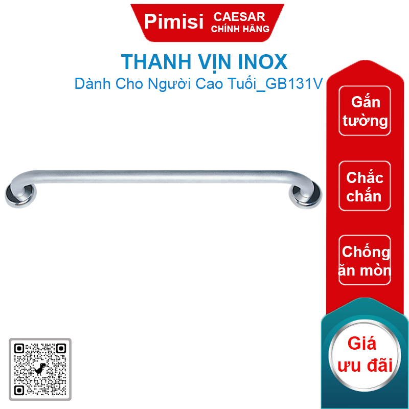 Thanh vịn Inox CAESAR GB131V cho người già