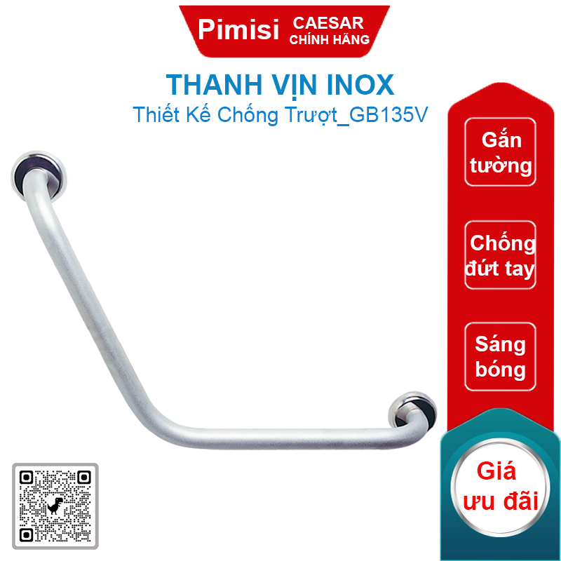 Thanh vịn Inox CAESAR GB135V cho người già